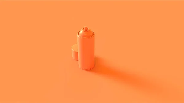 Narancs Spray Can Illusztráció — Stock Fotó