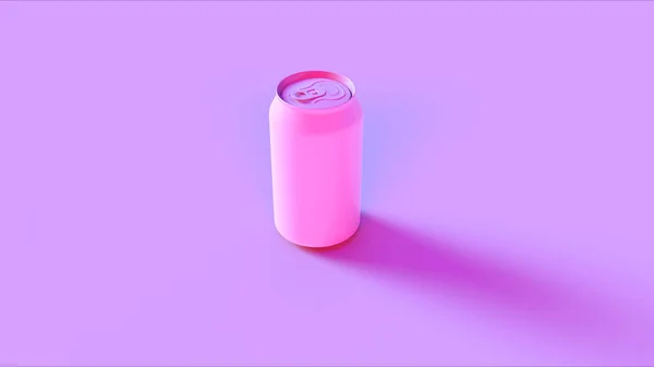 ピンクドリンク缶3Dイラスト — ストック写真
