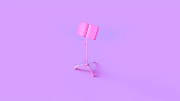 粉红色乐谱支架 — 图库照片