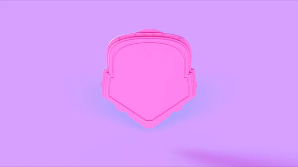 Roze Shield Badge Illustratie — Stockfoto