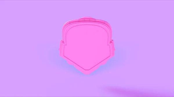 Pink Shield Badge Illustration — Stock Photo, Image