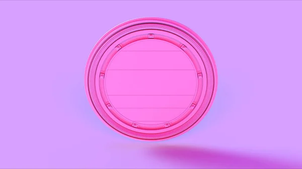 Pink Shield Badge Illustration — Stock Photo, Image