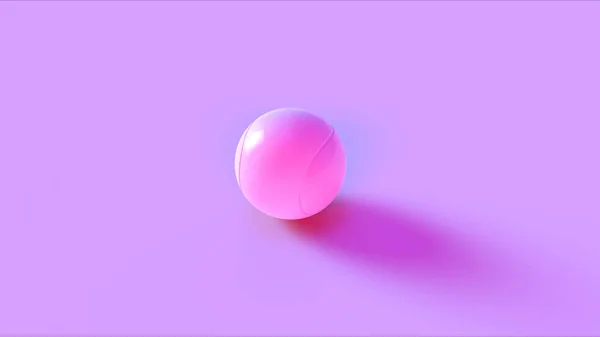 Розовый Теннисный Мяч Иллюстрация Рендеринг — стоковое фото