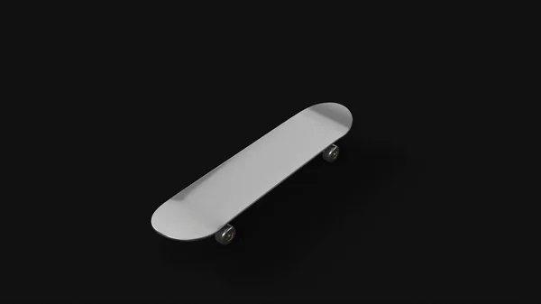 Argento Skateboard Illustrazione Rendering — Foto Stock