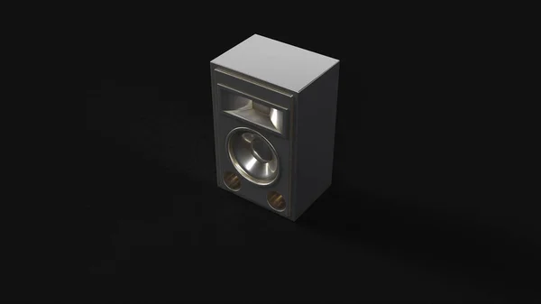 Silver Speaker Unit Illusztráció Renderelést — Stock Fotó