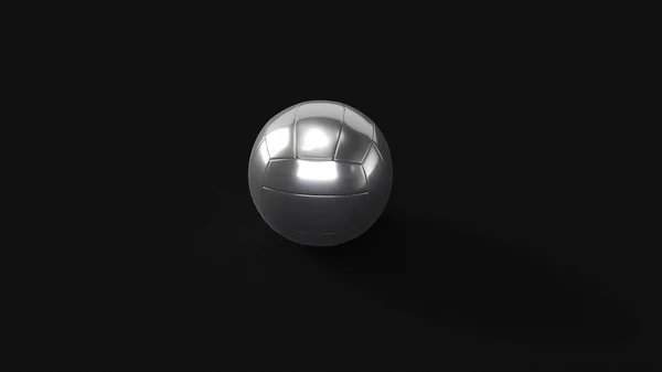 Silver Volleyball Illustration Rendering — Stock Photo, Image