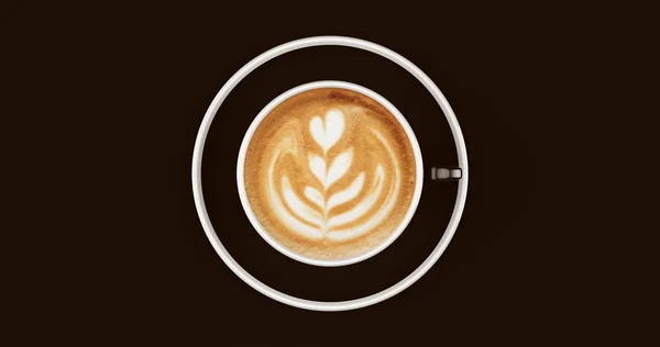 Copo Café Branco Cappuccino Ilustração — Fotografia de Stock