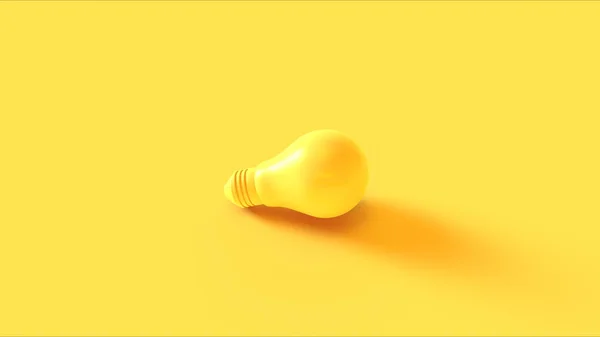 Gelbe Glühbirne Abbildung — Stockfoto