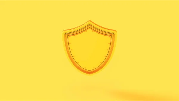 Ilustracja Żółtej Odznaki Tarczy — Zdjęcie stockowe