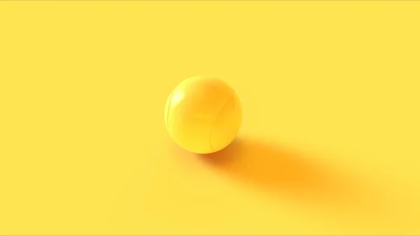 Ballon Tennis Jaune Illustration Rendu — Photo