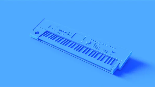 Azul Brillante Teclado Ilustración Renderizado —  Fotos de Stock