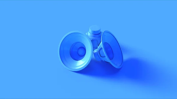 Blaue Lautsprechereinheit Illustration Rendering — Stockfoto