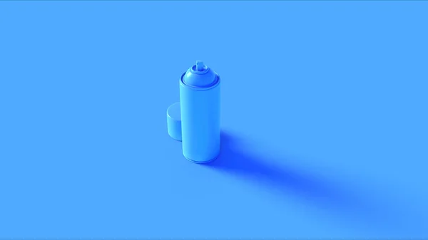 ブルースプレー缶3Dイラスト — ストック写真