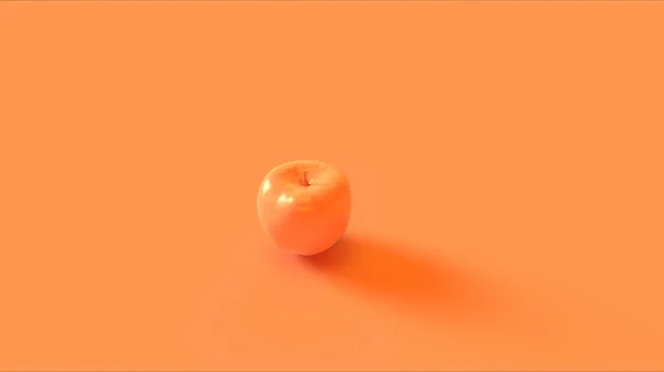 Pomarańczowy Apple Ilustracja Renderowania — Zdjęcie stockowe