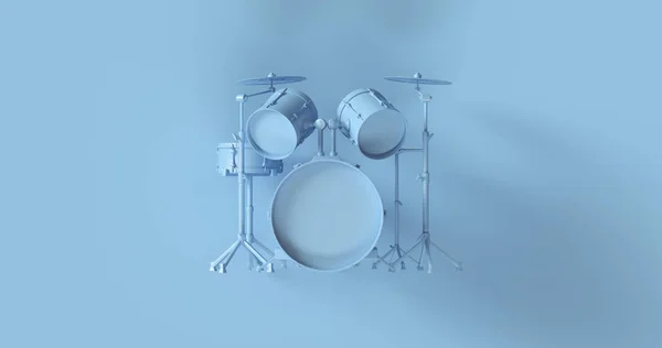 Mavi Drum Kit Illüstrasyon — Stok fotoğraf