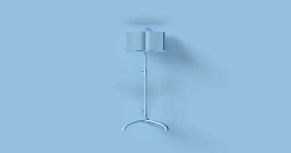 Blue Sheet Music Stand Illüstrasyon Render — Stok fotoğraf