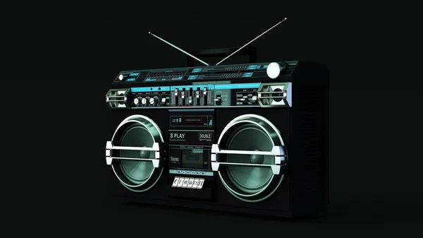 Boombox Moody 80S Illuminazione Illustrazione — Foto Stock