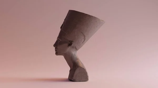 Gepolijste Stenen Buste Van Nefertiti Illustratie — Stockfoto