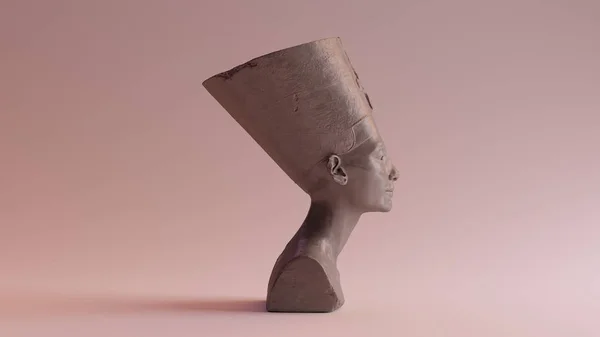 Csiszolt Mellszobra Nefertiti Illusztráció — Stock Fotó