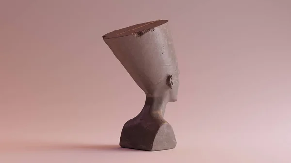 Busto Pedra Polida Nefertiti Ilustração — Fotografia de Stock