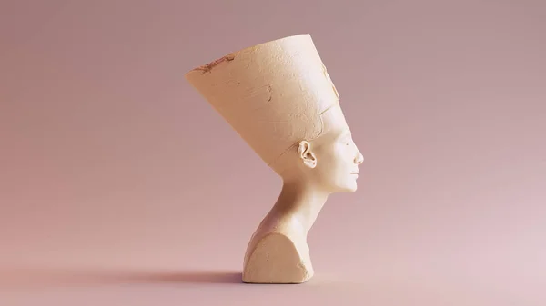 Busto Chocolate Blanco Nefertiti Ilustración — Foto de Stock