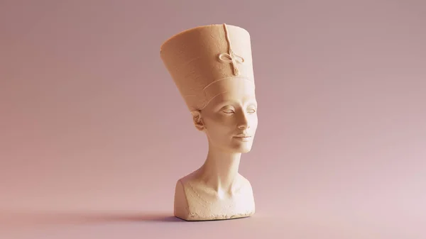 White Chocolate Bust Nefertiti Illustration — 스톡 사진