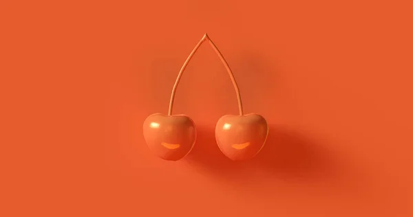 Narancscseresznye Illusztráció — Stock Fotó