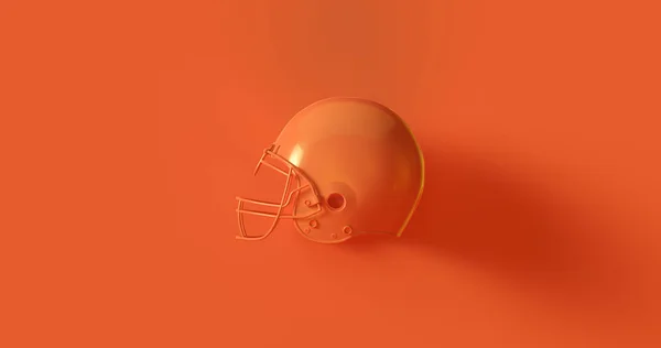 Orange American Football Kask Ilustracja — Zdjęcie stockowe