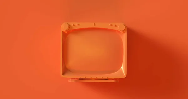 Orangefarbenes Fernsehen Illustration — Stockfoto