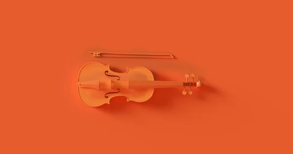 橙色小提琴 — 图库照片