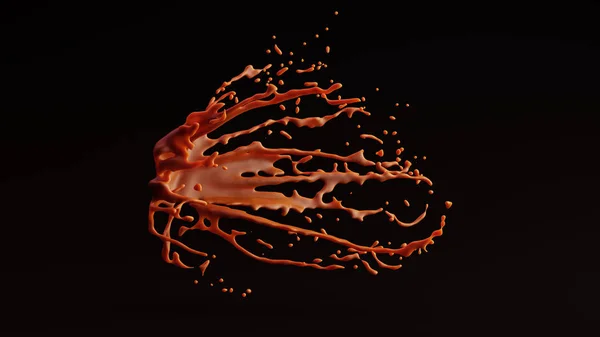 Splash Sos Dulce Caramel Ilustrație — Fotografie, imagine de stoc