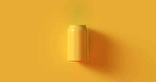 Yellow Drink Can Иллюстрации — стоковое фото