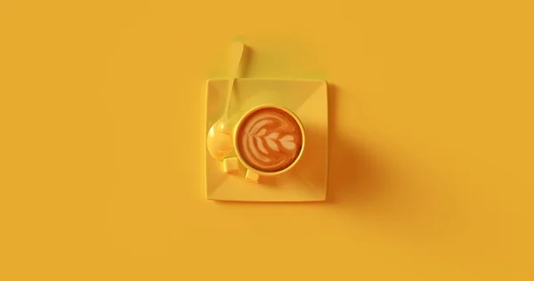 Coffee Cup Cappuccino 3d illustration
