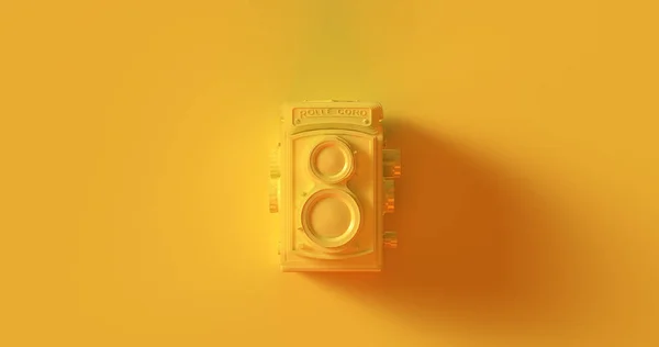 Yellow Camera Illustration Rendering — Stock Photo, Image