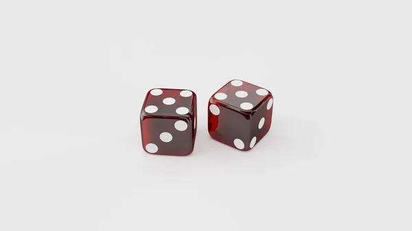 Red Dice 3d illustrations