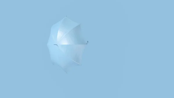 Azul Guarda Chuva Ilustração Renderização — Fotografia de Stock