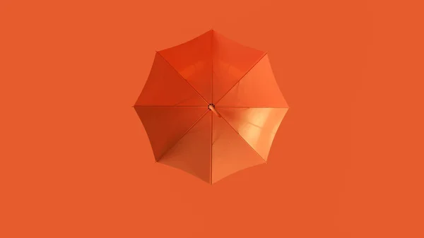 Orange Umbrella 3d illustration 3d rendering