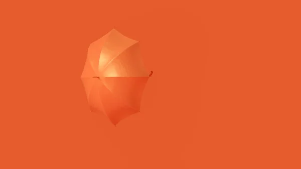 Oranje Paraplu Illustratie Rendering — Stockfoto