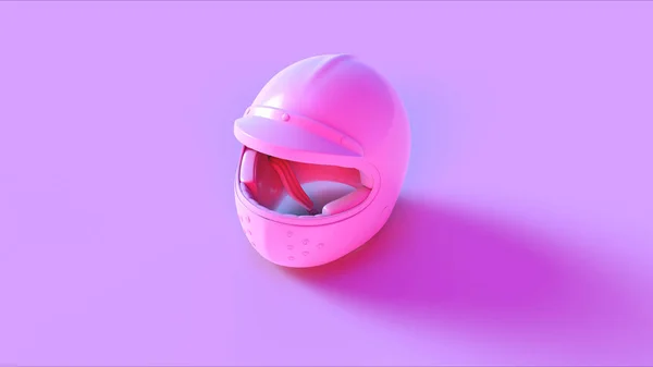 Pink Helmet Illusztráció Render — Stock Fotó