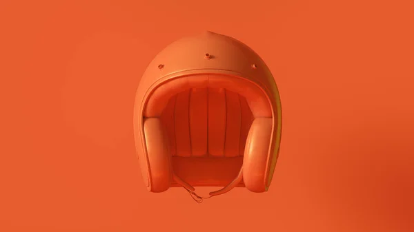 オレンジヘルメット3Dイラスト — ストック写真