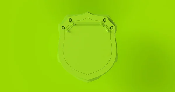 Иллюстрация Значка Green Shield — стоковое фото