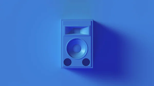 Helder Blauwe Speaker Unit Illustratie Rendering — Stockfoto