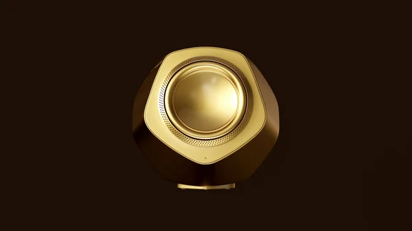 Gouden Speaker Illustratie — Stockfoto