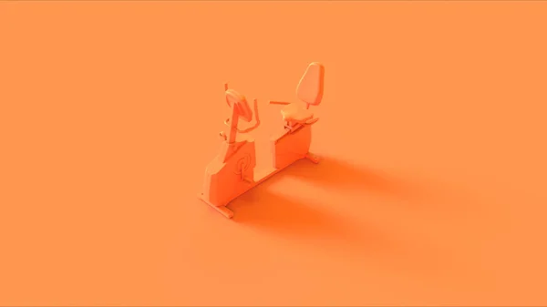 Orangefarbener Heimtrainer Illustration Rendering — Stockfoto