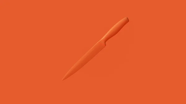 Oranžový Nůž Ilustrace Vykreslování — Stock fotografie
