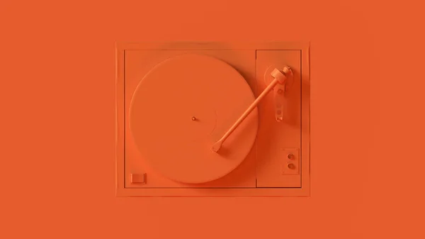 Blue Record Player Plateforme Tournante Illustration — Photo