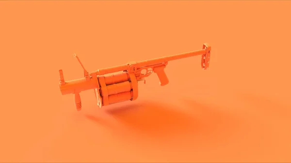 Orange Grenade Launcher Illustration Rendering — Stockfoto