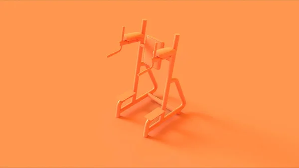 Orangefarbenes Bein Heben Maschine Illustration Rendering — Stockfoto