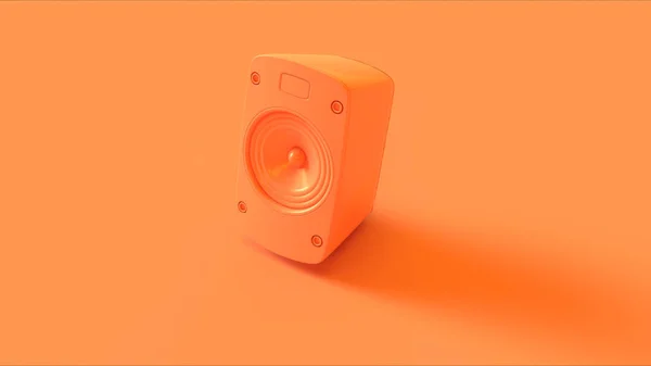 オレンジスピーカーユニット3Dイラスト — ストック写真