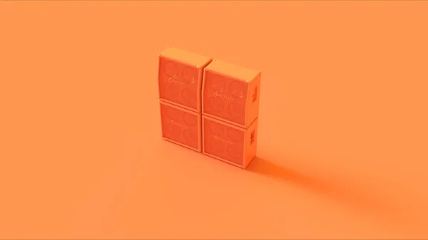 Orange Lautsprecher Illustration Rendering — Stockfoto